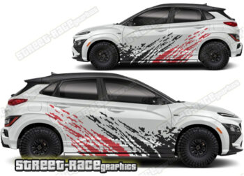 Hyundai Kona 001 - mud splatter graphics