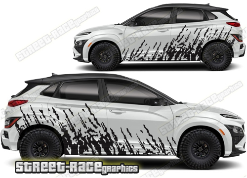 Hyundai Kona 003 - mud splatter graphics
