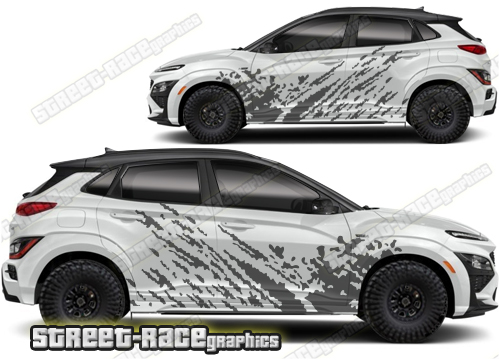 Hyundai Kona 004 - mud splatter graphics