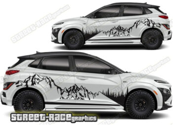 Hyundai Kona 018 - Mountain adventure overland graphics