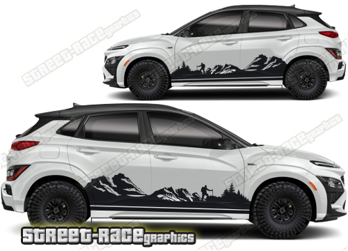 Hyundai Kona 021 - Mountain graphics