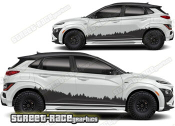Hyundai Kona 023 - Forest overland graphics