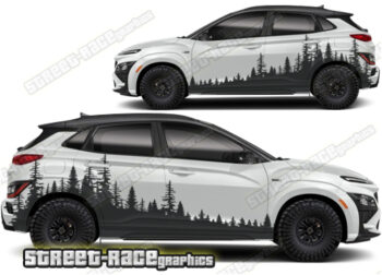 Hyundai Kona 024 - Forest overland graphics