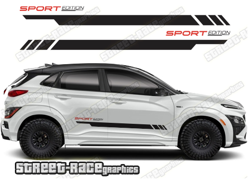 Hyundai Kona 057 - racing stripes