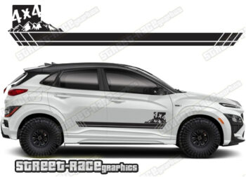 Hyundai Kona 060 - 4x4 racing stripes