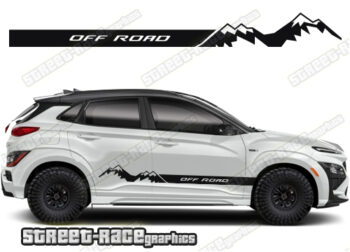 Hyundai Kona 061 - off road racing stripes