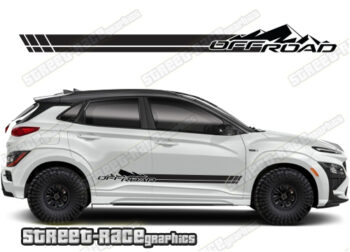 Hyundai Kona 064 - off road racing stripes