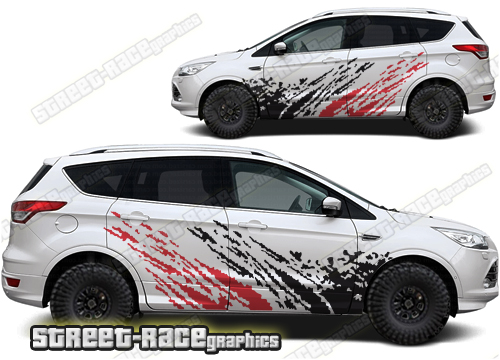 Ford Kuga 001 - mud splatter graphics