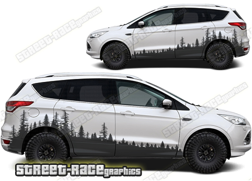 Ford Kuga 024 - Forest overland graphics