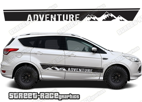 Ford Kuga 062 - mountain adventure racing stripes