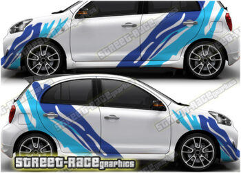 Nissan Micra rally graphics 015 - Tiger Stripes