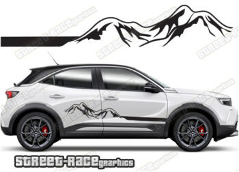 Vauxhall Mokka 063 - mountain adventure racing stripes