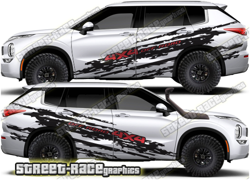 Mitsubishi Outlander 007 - ripped graphics
