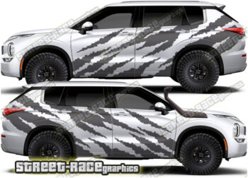 Mitsubishi Outlander 014 - Safari ripped graphics