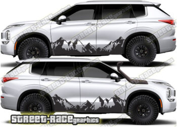 Mitsubishi Outlander 019 - Mountain graphics