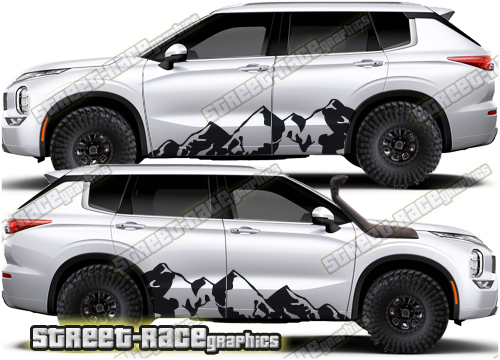 Mitsubishi Outlander 022 - Mountain graphics