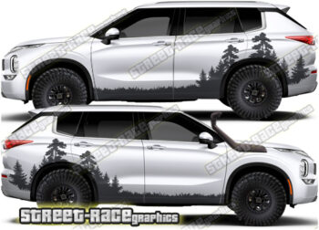Mitsubishi Outlander 025 - Forest overland graphics