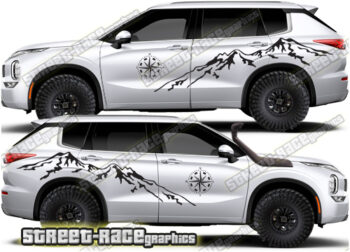 Mitsubishi Outlander 029 - Mountain adventure graphics