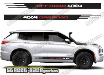 Mitsubishi Outlander 051 - 4X4 off road racing stripes