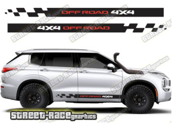 Mitsubishi Outlander 052 - 4X4 off road racing stripes