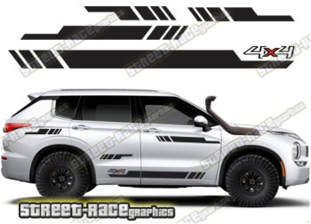 Mitsubishi Outlander 057 - racing stripes