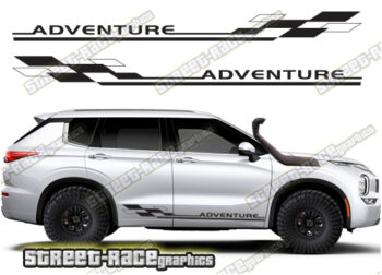 Mitsubishi Outlander 058 - Adventure racing stripes