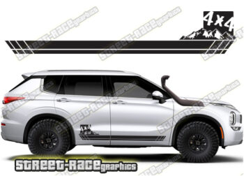 Mitsubishi Outlander 060 - 4x4 racing stripes