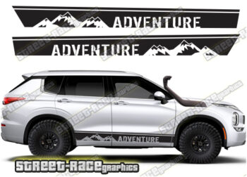 Mitsubishi Outlander 062 - mountain adventure racing stripes
