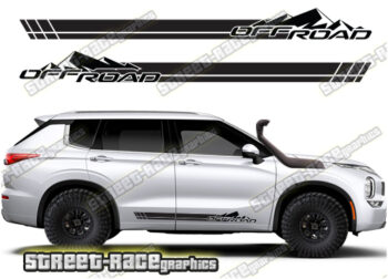 Mitsubishi Outlander 064 - off road racing stripes