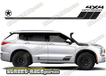 Mitsubishi Outlander 065 - off road 4x4 racing stripes