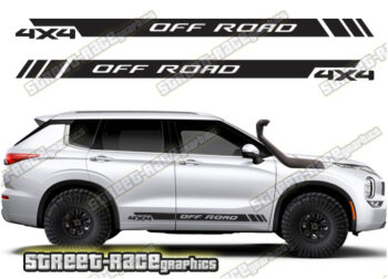 Mitsubishi Outlander 066 - off road 4x4 racing stripes