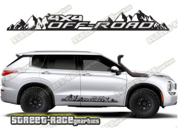 Mitsubishi Outlander 067 - off road 4x4 decals