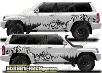 Nissan Patrol 018 - Mountain adventure overland graphics
