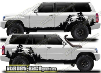 Nissan Patrol 025 - Forest overland graphics