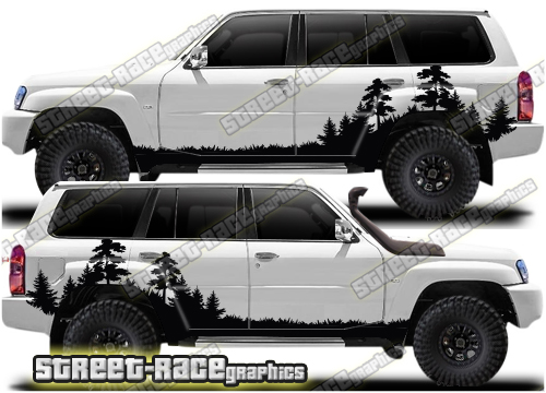 Nissan Patrol 025 - Forest overland graphics