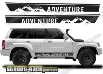 Nissan Patrol 062 - mountain adventure racing stripes