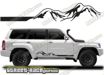 Nissan Patrol 063 - mountain adventure racing stripes