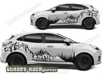 Ford Puma 018 - Mountain adventure overland graphics