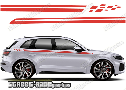 Audi Q5 042 racing stripes
