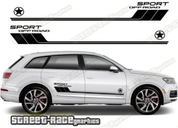 Audi Q7 037 racing stripes