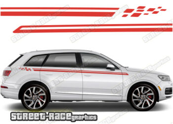Audi Q7 042 racing stripes