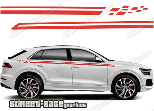 Audi Q8 042 racing stripes