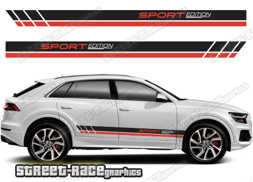 Audi Q8 050 - racing stripes