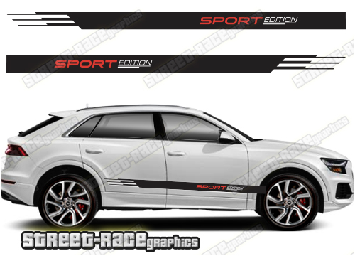 Audi Q8 055 - racing stripes