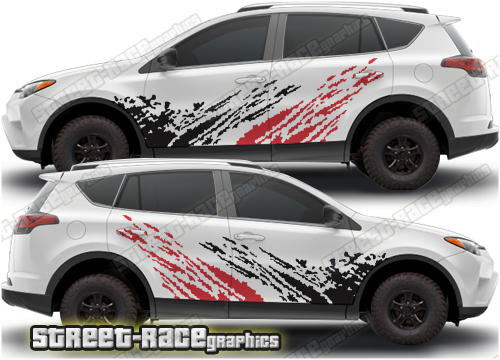 Toyota RAV4 001 - mud splatter graphics