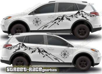 Toyota RAV4 029 - Mountain adventure graphics