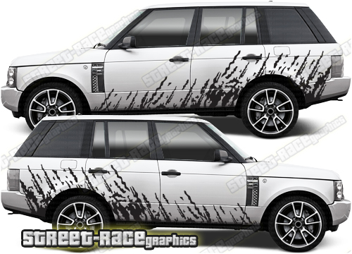 Range Rover 3-4 003 - mud splatter graphics