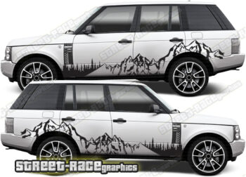 Range Rover 3-4 018 - Mountain adventure overland graphics