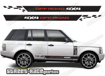 Range Rover 3-4 050 - 4X4 off road racing stripes