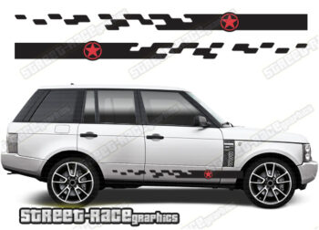 Range Rover 3-4 055 - racing stripes